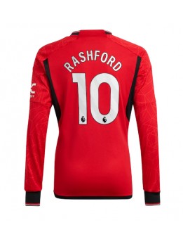 Moški Nogometna dresi replika Manchester United Marcus Rashford #10 Domači 2023-24 Dolgi rokav